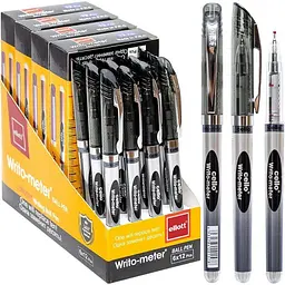 CL-8048 Ручка масляна "Writo-meter" 10 км, 0,5 мм, чорна, без етикетки (12)