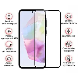 Скло захисне BeCover Samsung Galaxy A35 5G SM-A356 Black (711071) - мініатюра 3