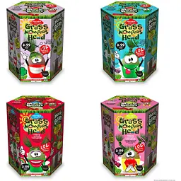 Набір для креативної творчості GRASS MONSTERS HEAD GMH-01-01U,02U,03U...08U Різнокольоровий