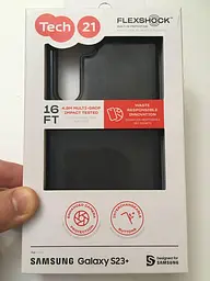 Оригінальний силконовий чохол для Samsung Galaxy S23 PLUS (S916) Tech21 Evo Check Протиударний Black T21-10093 - мініатюра 2