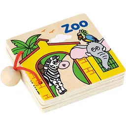 Дерев'яна книжка Viga Toys Перші англійські слова (50386)