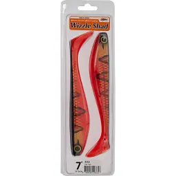 Силікон FishUP Wizzle Shad 7" #353 - Red Tiger (2 шт/уп) - мініатюра 2