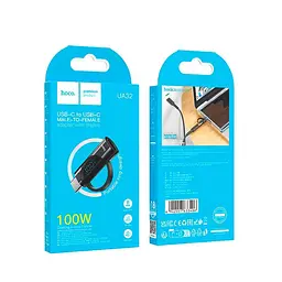 Перехідник HOCO Type-C male to Type-C female display adapter UA32 100W - мініатюра 2