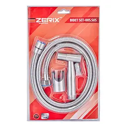 Гігієнічний гарнітур Zerix Bidet SET-005.SUS ZX5026, Нержавіюча сталь - мініатюра 3