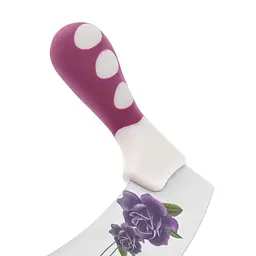 Ніж для нарізки сиру та масла з двома пластиковими ручками 24х4.5 см, Kitchen Master Білий 85720 - мініатюра 5
