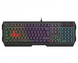 Клавіатура Bloody B140N, Black, USB, ігрова, неонове підсвічування