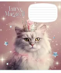 Зошит загальний Школярик Fairy cats у лінію 12 аркушів 30 шт. (012-3316L) - мініатюра 3