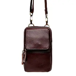 Чоловіча сумка через плече Keizer K11024-brown 17х11х6 см Коричневий - мініатюра 2