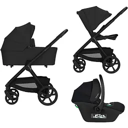 Коляска Lionelo Carmine 3 в 1 Black Onyx (LO-CARMINE 3IN1 BLACK ONYX)