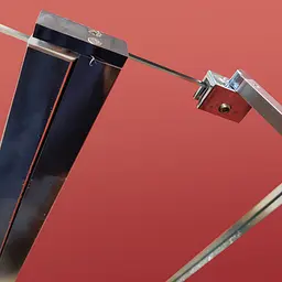 Шторки скляні на ванну Koer SR BS03-95x140-TR-01 прозоре скло 6 мм, хром KR5402, Універсальна, прозорий, хром - мініатюра 5