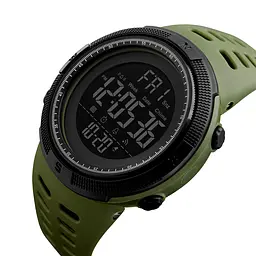 Наручний годинник чоловічий Skmei 1251 Army Green, 1251AG (12296) - мініатюра 3