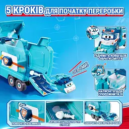 Ігровий набір Super Wings Вантажівка Марка для сміття та прибирання (EU770854) - мініатюра 8