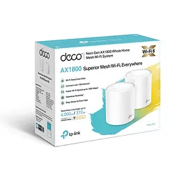 Система WiFi-Mesh Deco X20 AX1800, 1xGE LAN, 1xGE WAN, 2мод TP-Link teh0017176 - мініатюра 6