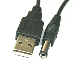 Кабель живлення USB AM - DC 5,мм, 0.8м (B00315)