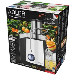 Соковижималка Adler AD 4128 black matte 1000Вт/контейнер для соку-1л/контейнер для м'якот-2л/і чорн (AD4128)