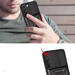 Панель BeCover Military для Samsung Galaxy S21 FE SM-G990 Black (707364) - мініатюра 3