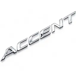 Емблема напис ACCENT для Hyundai хром 188х17 мм (863111R000)