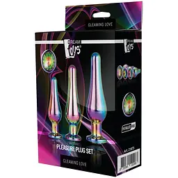 Набір анальних пробок конічної форми Dream Toys DT21873 Gleaming Love Pleasure Set Multicolour - мініатюра 3