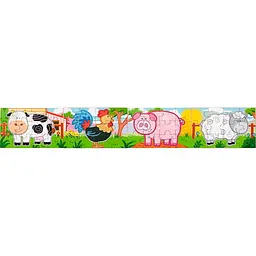 Дерев'яний пазл Viga Toys Ферма 4 в 1, 48 елементів (50069) - мініатюра 4