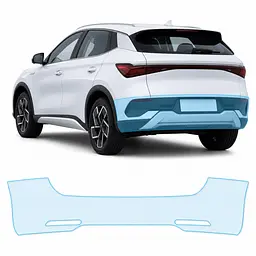 Антигравійна захисна бронеплівка за лекалами для BYD Atto 3 (Yuan Plus) I 2022-2024 - задній бампер
