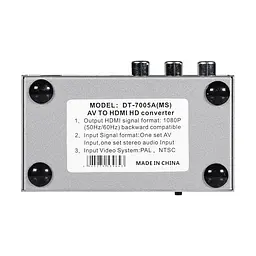 Конвертер відеосигналу AV-HDMI Dtech DT-7005A (74-00136) - мініатюра 8