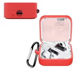 Чохол-накладка DK Silicone Candy Friendly з карабіном для Nothing Ear (2) (red) - мініатюра 2