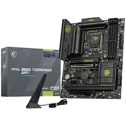 Материнська плата LGA1851, MSI MAG B860 TOMAHAWK WIFI, B860, 4xDDR5, 1xPCI-E 5.0 x16, 1xPCI-E 4.0 x16, 1xPCI-E 4.0 x1, 4xSATA3, 3xM.2, ALC897, Killer E5000, WiFi 7, Bluetooth 5.4, HDMI/DP/Type-C, ATX