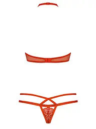 Комплект білизни Obsessive 838-SET-3 S/M червоний - мініатюра 6