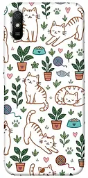 TPU чохол Demsky Cats pattern для Xiaomi Redmi 9A