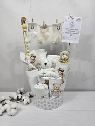 Букет з пелюшок для немовлят A.L.Babybox Феї Бежевий (BU 27984772)