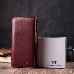 Жіночий шкіряний гаманець ST Leather 10х19х2,5 см acs0028463 - мініатюра 9
