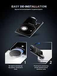 Захисне скло для камери Apple iPhone 16e/17e, Supreme BI, прозорий колір, з рамкою, глянцеве скло для захисту лінз, протиударне, прозоре, з клейовим шаром по контуру, не впливає на якість фото, ArmorStandart (ARM84427) - мініатюра 11