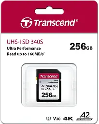 Карта пам'яті SD 256GB C10 UHS-I U3 A2 R160/W90MB/s 4K Transcend teh0013288 - мініатюра 5