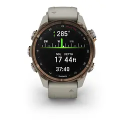 Спортивний годинник Garmin Descen Mk3i – 43 mm Bronze PVD Titanium with French Gray Silicone Band (010-02753-13/14) - мініатюра 5