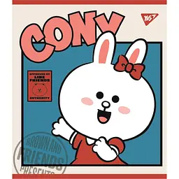 Зошит Yes Line Friends А5 в лінійку 12 аркушів (766806)