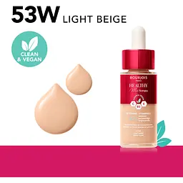 Тональна основа Bourjois Healthy Mix Serum відтінок 53W (Light Beige) 30 мл - мініатюра 3