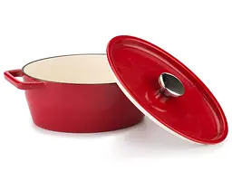 Каструля Pyrex Slow Cook чугунна 3.8 л червона (SC5AC29) - мініатюра 2