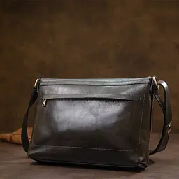 Чоловіча шкіряна сумка GRANDE PELLE 30х23х6 см sum0015572 - мініатюра 9