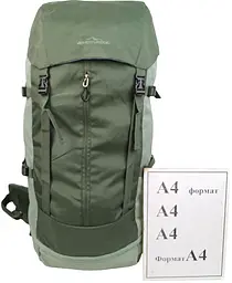 Рюкзак туристичний Adventuridge 45 л хакі легкий з дощовиком та поясним ременем