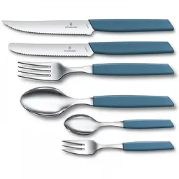 Кухонна виделка Victorinox Swiss Modern Table 20см з син. ручкою - мініатюра 2