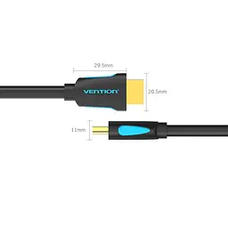 Кабель Vention HDMI M - M,15.0 м V2.0 4K 30Гц PVC - мініатюра 3