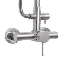 Душова система для душу Lidz Aria 1020 на два споживача (k35) LDARI1020NKS46114 Nickel, Нержавіюча сталь - мініатюра 3