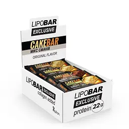 Мікс протеїнових батончиків Cake Bar, 16*60 грам MIX Lipobar vit0004605