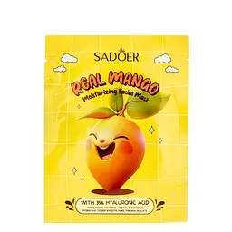 Маска для шкіри обличчя зволожувальна Sadoer Real Mango тканинна 25 g (SD34618)