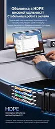 Плоский мережевий кабель UGREEN NW106 2 м патч-корд Ethernet RJ45 штекер на RJ45 штекер Cat 7 до 10 Гбіт/с екранований U/FTP жили з чистої міді 600 МГц чорний (11261) - мініатюра 13