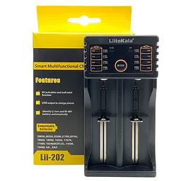 Зарядний пристрій LiitoKala Lii-202, двоканальний + акумулятор GreeLite 18650 Li-ion 5800 mAh - мініатюра 3