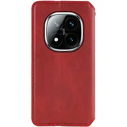 Шкіряний чохол-книжка GETMAN Cubic (PU) для Xiaomi Redmi Note 15 Pro 5G Червоний - мініатюра 3