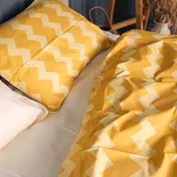 Комплект постільної білизни Mirson Сатин 22-1406 Yellow Waves 140х110 см (2200010928792) - мініатюра 4