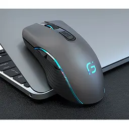 Мишка бездротова ігрова Gamousе X9 з акумулятором та підсвіткою Gray 2.4G Bluetooth - мініатюра 2