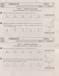 Геометрія. 11 клас (профільний рівень). Тестовий контроль результатів навчання - мініатюра 4